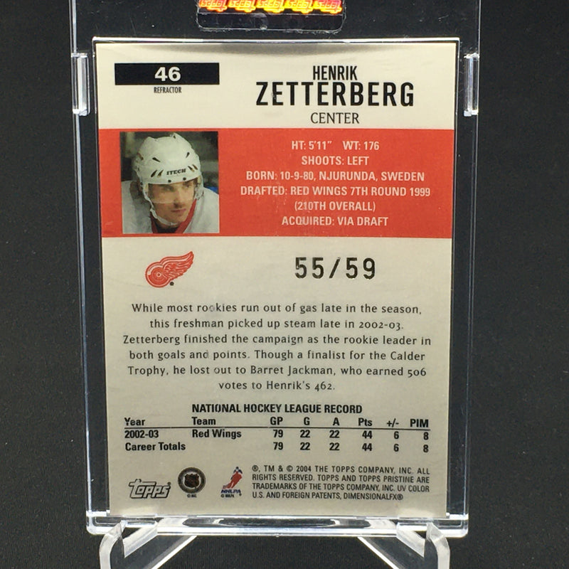 2004 TOPPS UNCIRCULATED - H. ZETTERBERG - #46 - #'D/59