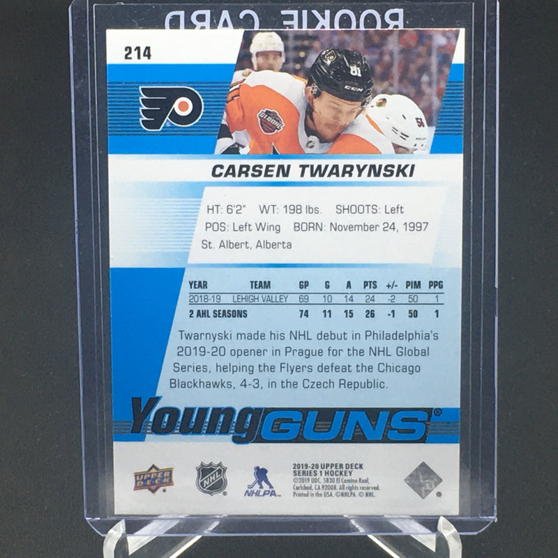 2019 UPPER DECK SERIES ONE - YOUNG GUNS - C. TWARYNSKI -
