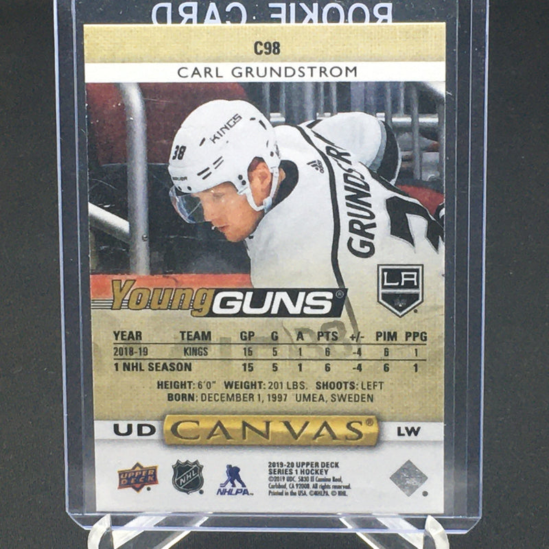 2019 UPPER DECK SERIES TWO - UD CANVAS - YOUNG GUNS - C. GRUNDSTROM -