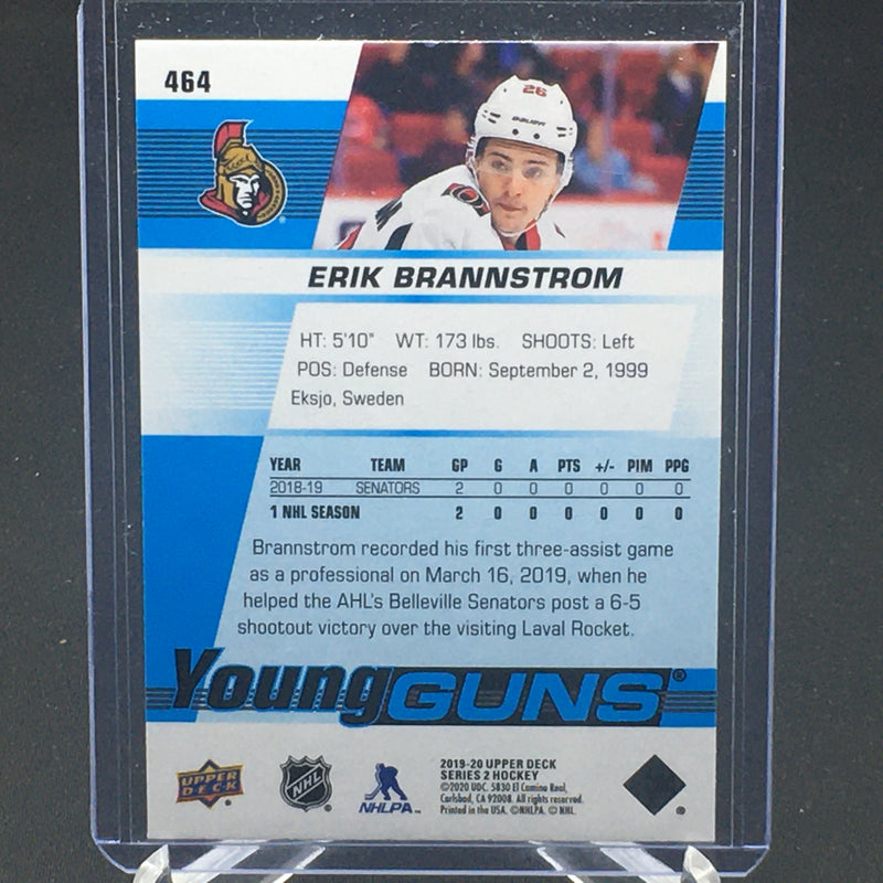 2019 UPPER DECK SERIES TWO - YOUNG GUNS - E. BRANNSTROM -