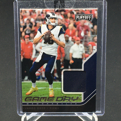 2018 PANINI PLAYOFF - GAME DAY - J. GOFF - #GD-JG - RELIC