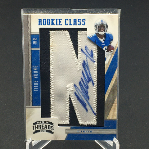 2011 PANINI THREADS - ROOKIE CLASS - T. YOUNG - #282 - #'D/480 - NAMEPLATE AUTOGRAPH - RC