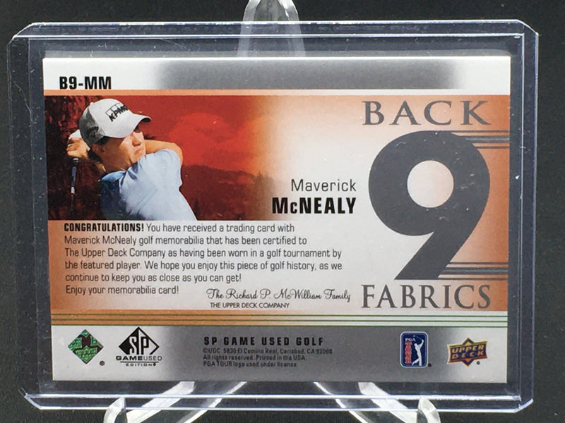 2021 UPPER DECK SP GAME USED - M. MCNEALY -