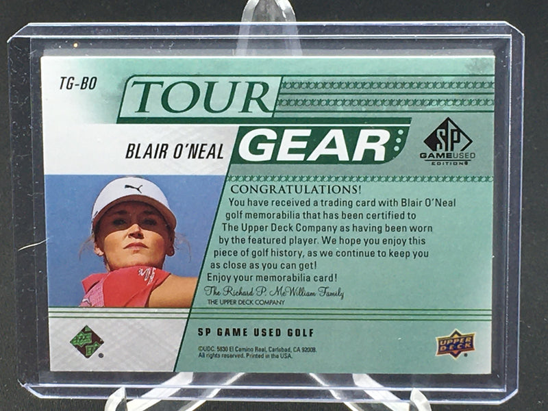 2021 UPPER DECK SP GAME USED - TOUR GEAR - B. ONEAL -