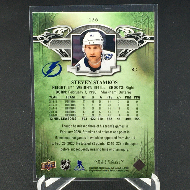 2020 UPPER DECK ARTIFACTS - COPPER - S. STAMKOS - #126 - #'D/299