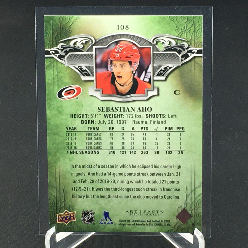 2020 UPPER DECK ARTIFACTS - RED - S. AHO - #108 - #'D/399 -