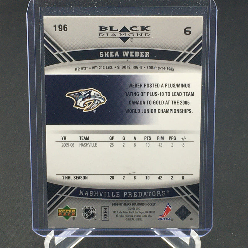 2006 UPPER DECK BLACK DIAMOND - ROOKIE GEMS - S. WEBER -
