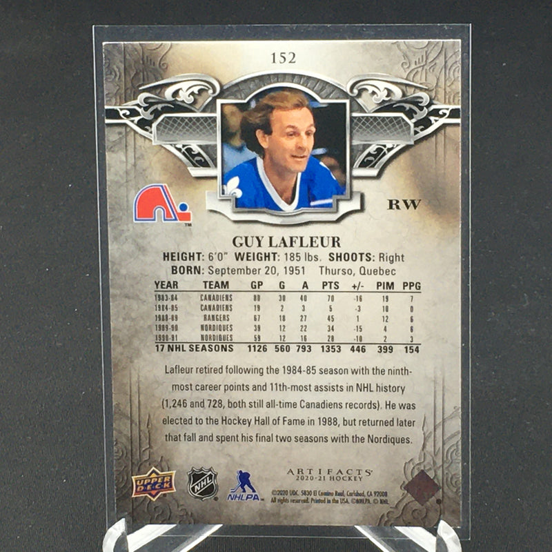 2020 UPPER DECK ARTIFACTS - AQUA - G. LAFLEUR - #152 - #'D/45