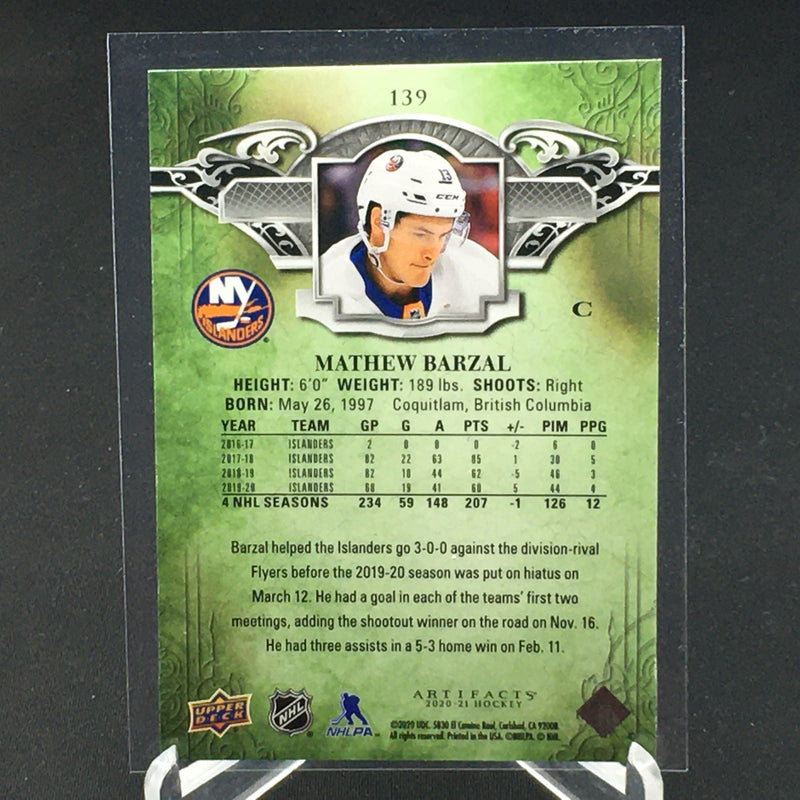 2020 UPPER DECK ARTIFACTS - SILVER - M. BARZAL - #139 - #'D/499