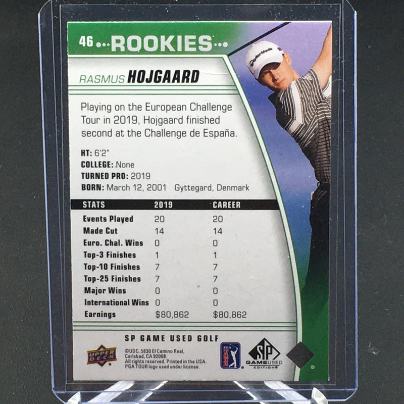 2021 UPPER DECK SP GAME USED - ROOKIES - R. HOJGAARD -