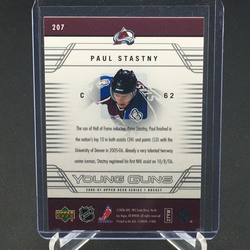 2006 UPPER DECK SERIES ONE - YOUNG GUNS - P. STASTNY -