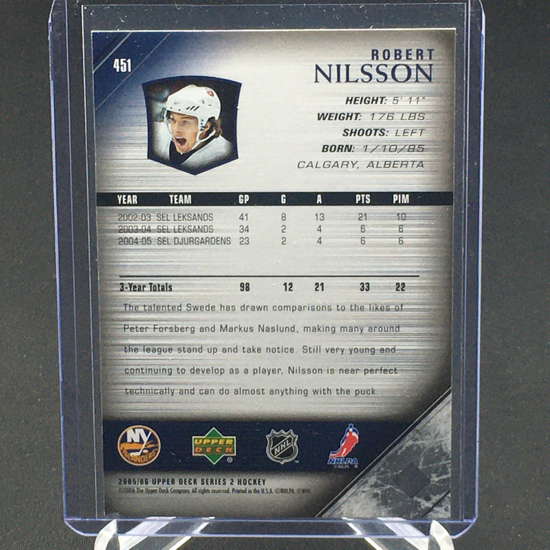 2005 UPPER DECK SERIES TWO - YOUNG GUNS - R. NILSSON -