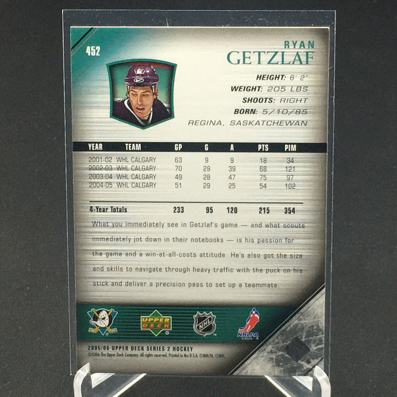 2005 UPPER DECK SERIES TWO - YOUNG GUNS - R. GETZLAF -