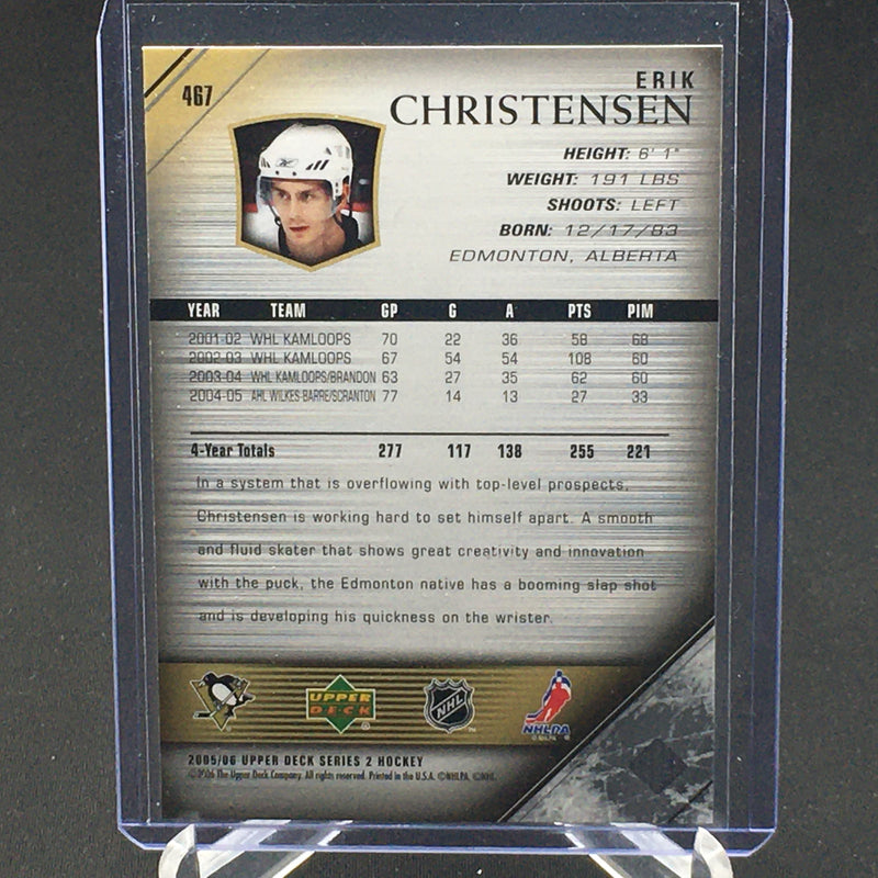2005 UPPER DECK SERIES TWO - YOUNG GUNS - E. CHRISTENSEN -