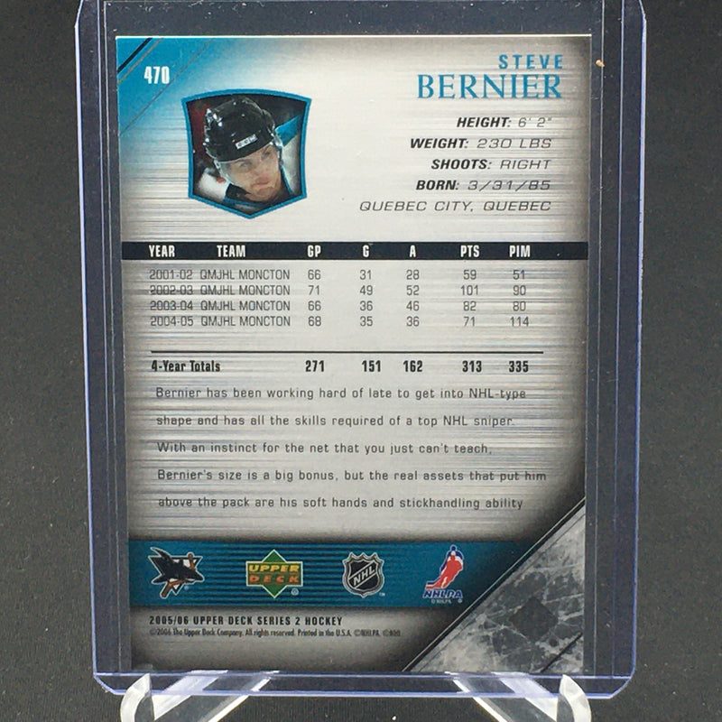 2005 UPPER DECK SERIES TWO - YOUNG GUNS - S. BERNIER -