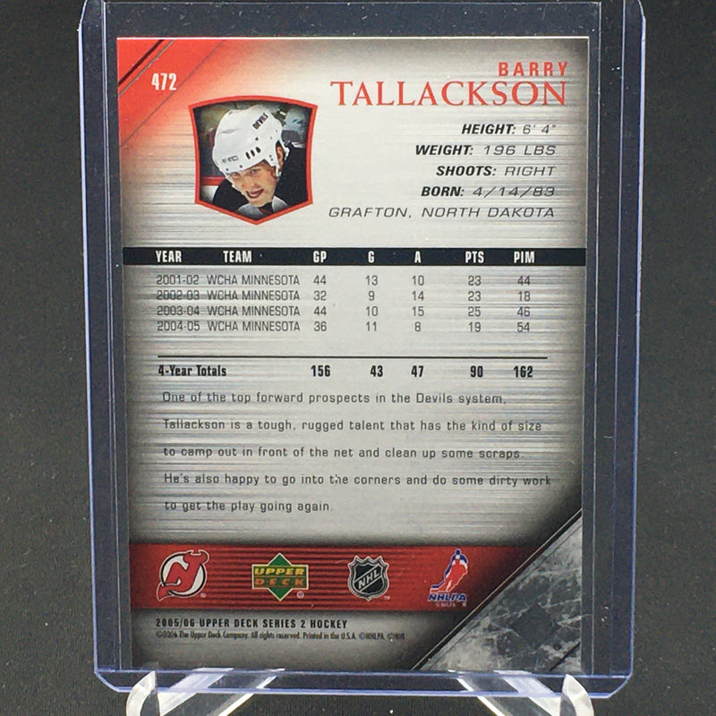 2005 UPPER DECK SERIES TWO - YOUNG GUNS - B. TALLACKSON -