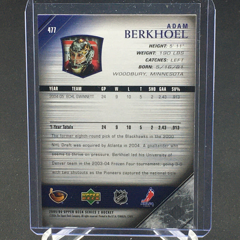2005 UPPER DECK SERIES TWO - YOUNG GUNS - A. BERKHOEL -