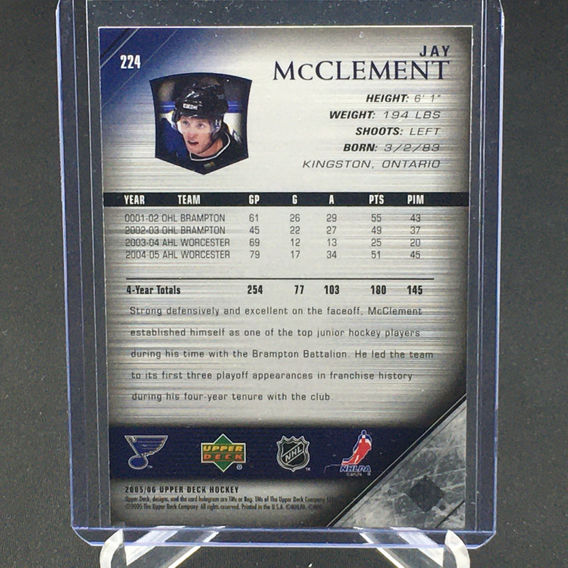 2005 UPPER DECK SERIES ONE - YOUNG GUNS - J. McCLEMENT -