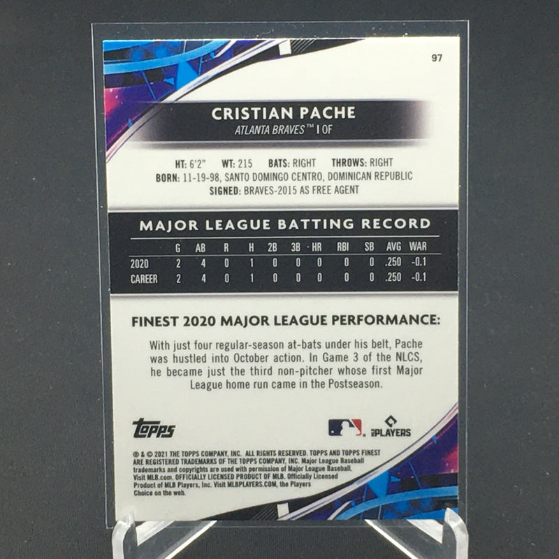 2021 TOPPS FINEST - GREEN SHIMMER - W. CONTRERAS - #63 - #'D/125 - RC