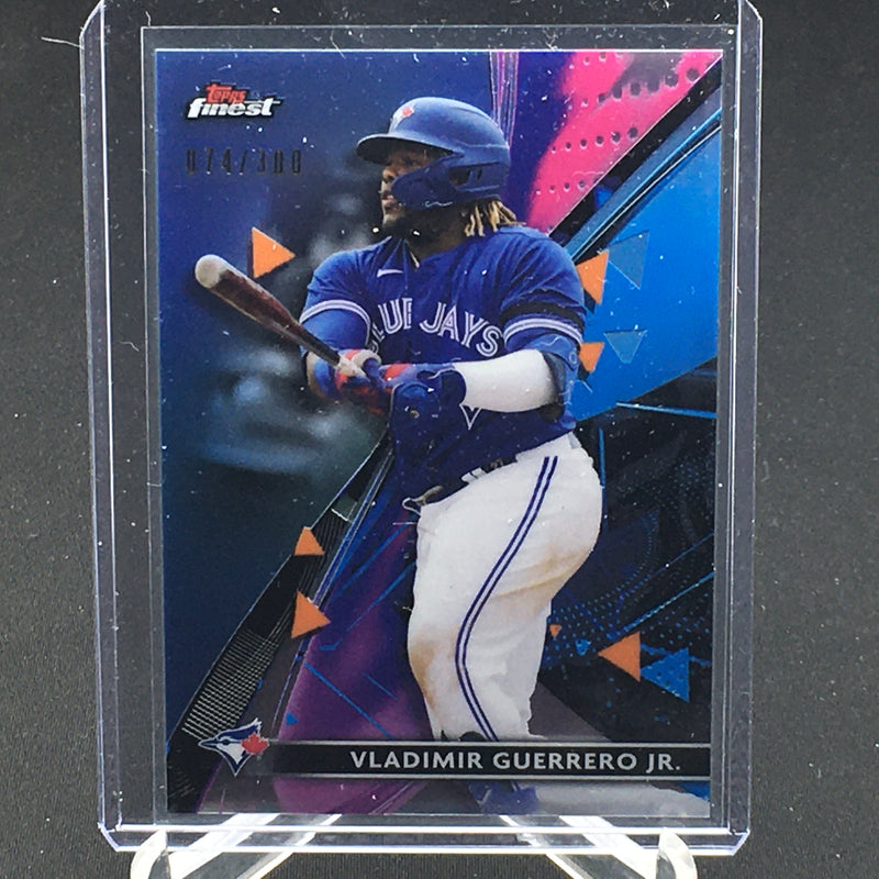2021 TOPPS FINEST - V. GUERRERO JR. - #39 - #'D/300 - SKY BLUE - RC