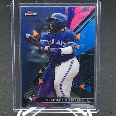 2021 TOPPS FINEST - V. GUERRERO JR. - #39 - #'D/300 - SKY BLUE - RC
