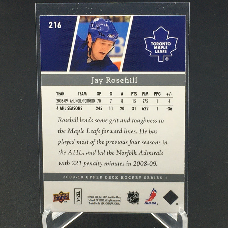 2009 UPPER DECK SERIES ONE - YOUNG GUNS - J. ROSEHILL -