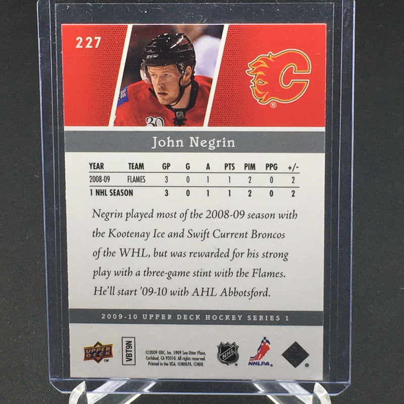 2009 UPPER DECK SERIES ONE - YOUNG GUNS - J. NEGRIN -