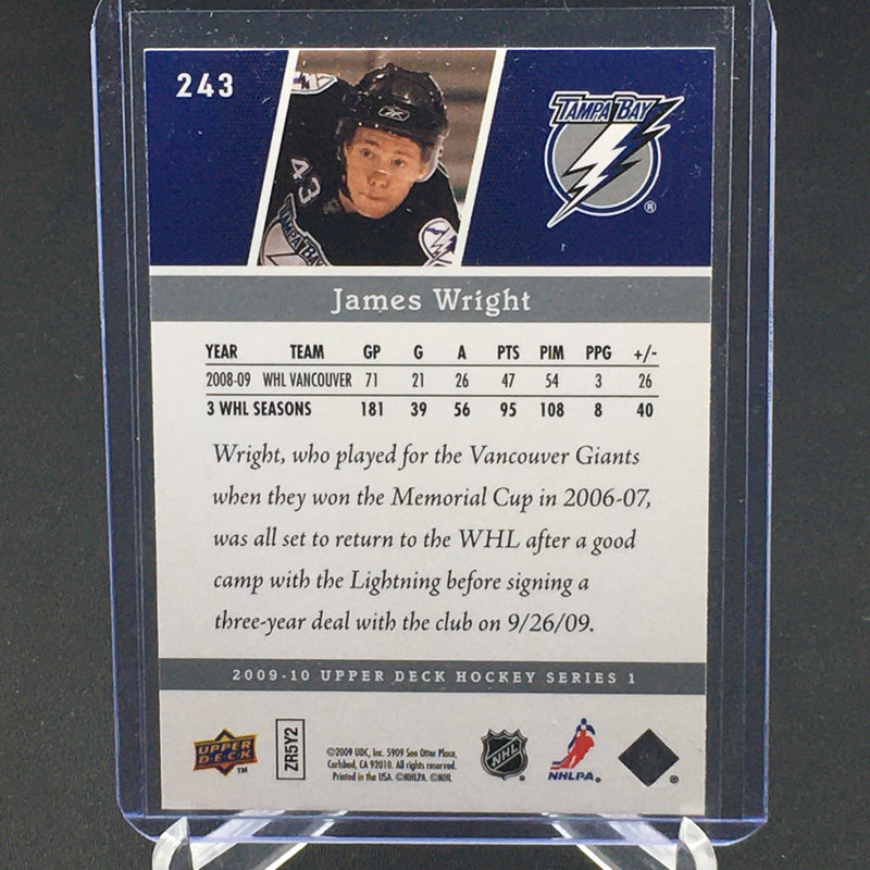 2009 UPPER DECK SERIES ONE - YOUNG GUNS - J. WRIGHT -