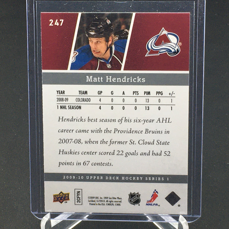 2009 UPPER DECK SERIES ONE - YOUNG GUNS - M. HENDRICKS -