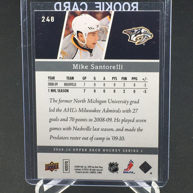 2009 UPPER DECK SERIES ONE - YOUNG GUNS - M. SANTORELLI -