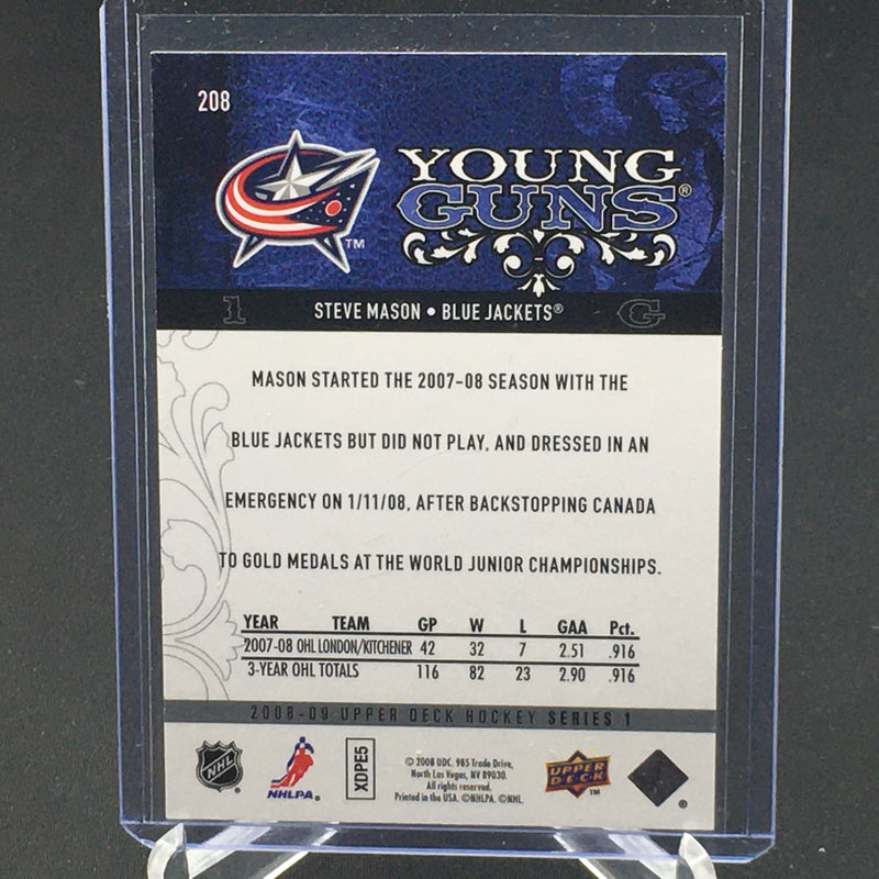 2008 UPPER DECK SERIES ONE - YOUNG GUNS - S. MASON -