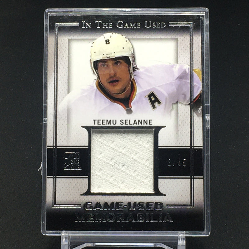 2016 LEAF IN THE GAME USED - GAME USED MEMORABILIA - T. SELANNE - #GU-31 - #'D/45 - JERSEY