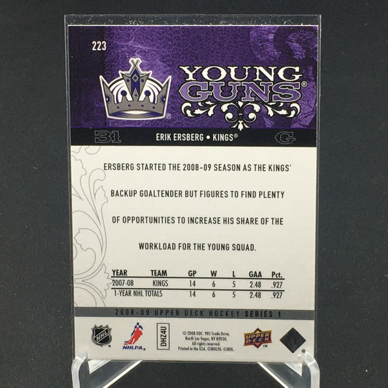 2008 UPPER DECK SERIES ONE - YOUNG GUNS - E. ERSBERG -