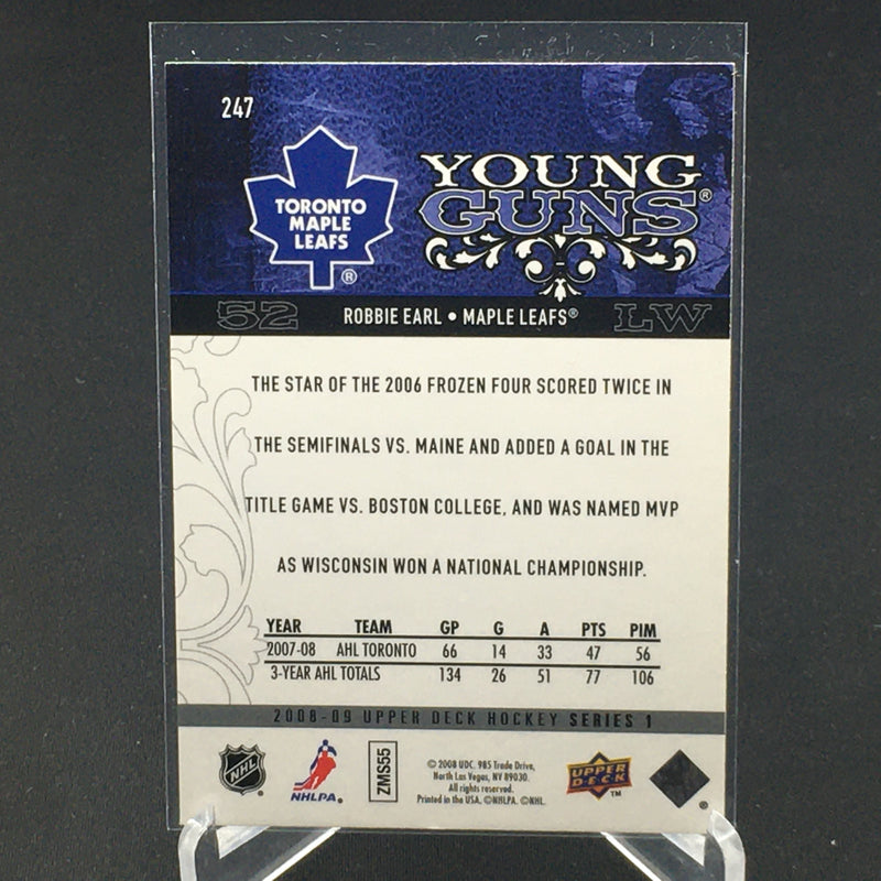 2008 UPPER DECK SERIES ONE - YOUNG GUNS - R. EARL -