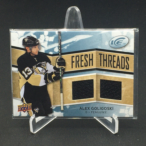 2009 UPPER DECK ICE - FRESH THREADS - A. GOLIGOSKI - #FT-AG - DUAL RELIC