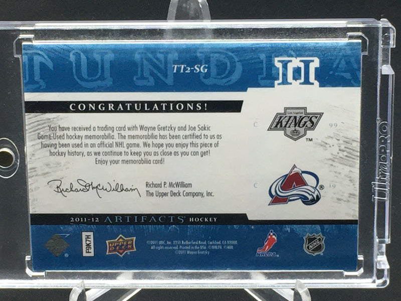 2011 UPPER DECK ARTIFACTS - W. GRETZKY/ J. SAKIC -