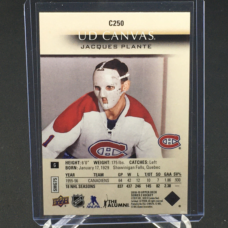 2018 UPPER DECK SERIES TWO - UD CANVAS - RETIRED - J. PLANTE -