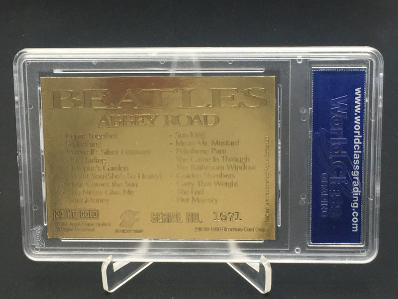 1996 SPORTSTIME 23 KARAT GOLD - BEATLES ABBEY ROAD ALBUM COVER -