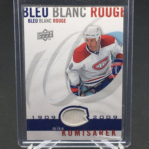 2008 UPPER DECK CANADIENS SENTENIEL - BLUE BLANC ROUGE - M. KOMISAREK - #LBBR - MI - RELIC
