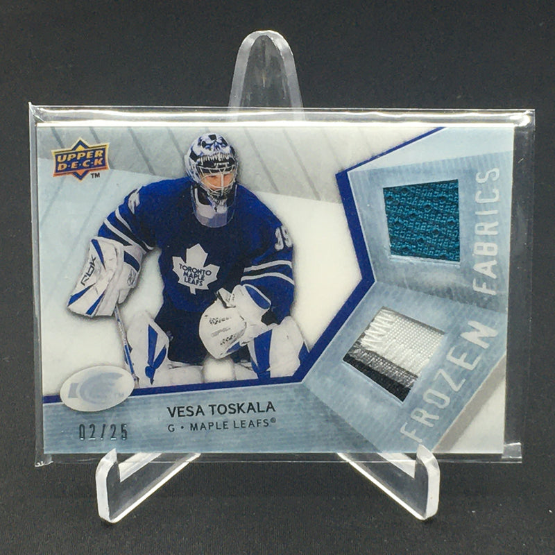 2009 UPPER DECK ICE - FROZEN FABRICS - V. TOSKALA - #FF-VT - #'D/25 - DUAL RELIC