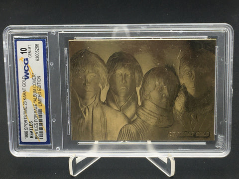 1996 SPORTSTIME 23 KARAT GOLD - BEATLES FOR SALE ALBUM COVER - #1949 - LIMITED EDITION - GEM-MT 10
