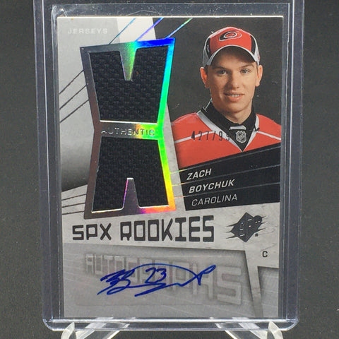 2008 UPPER DECK SPX - SPX ROOKIES - Z. BOYCHUK - #167 - #'D/999 - RELIC - AUTOGRAPH - RC