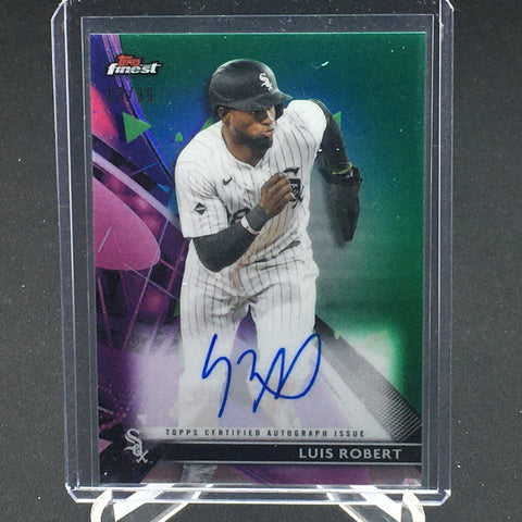 2021 TOPPS FINEST - L. ROBERT - #FA-LR - #'D/99 - GREEN - AUTOGRAPH