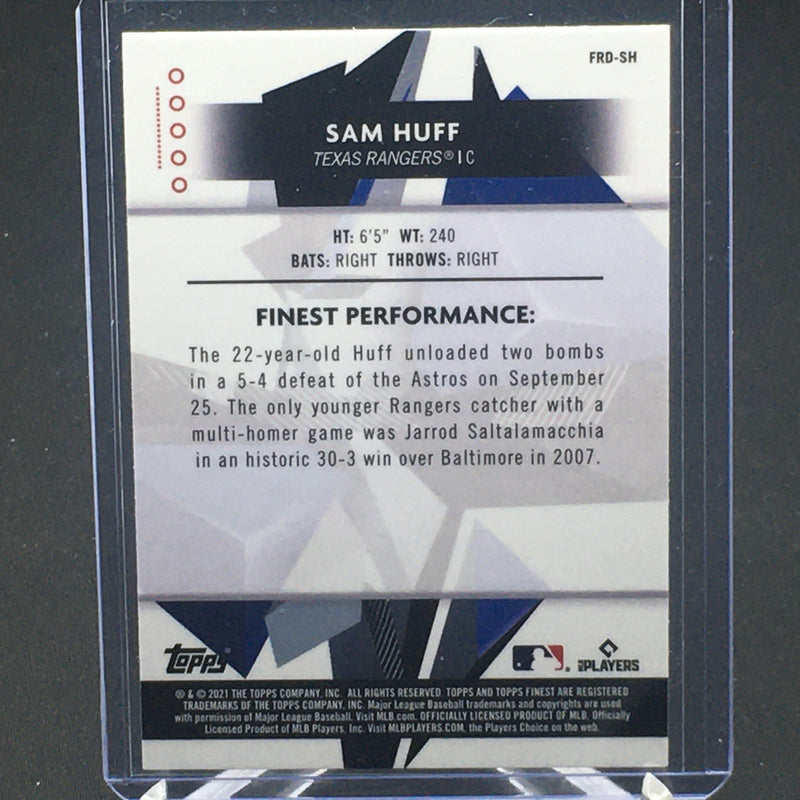 2021 TOPPS FINEST - DESIGN VARIATION - S. HUFF -