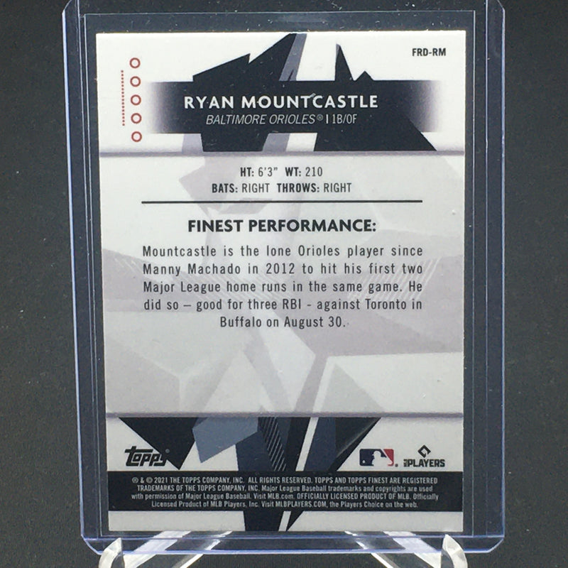 2021 TOPPS FINEST -  DESIGN VARIATION - R. MOUNTCASTLE -