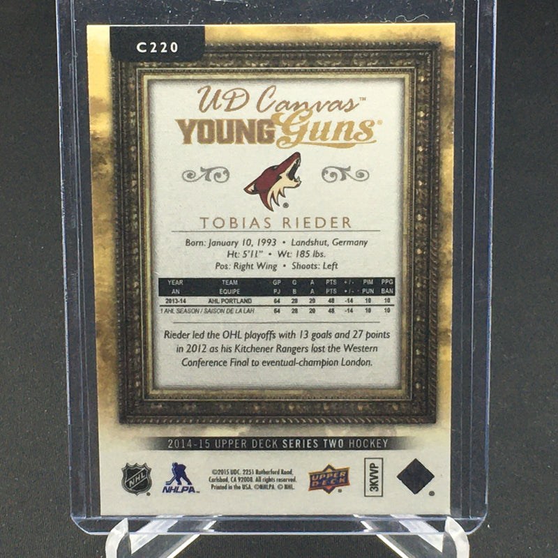 2014 UPPER DECK SERIES TWO - YOUNG GUNS CANVAS - T. RIEDER -