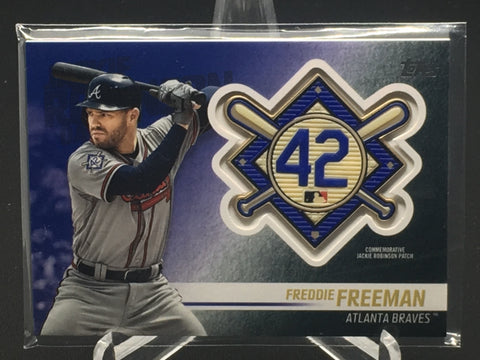 2018 TOPPS UPDATE SERIES - JACKIE ROBINSON DAY - F. FREEMAN - #JRP-FF - COMMEMORATIVE PATCH