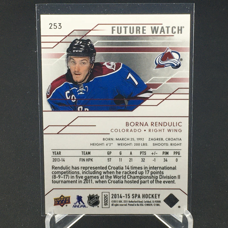 2014 UPPER DECK SP AUTHENTIC - FUTURE WATCH - B. RENDULIC - #253 - #'D/999 - RC