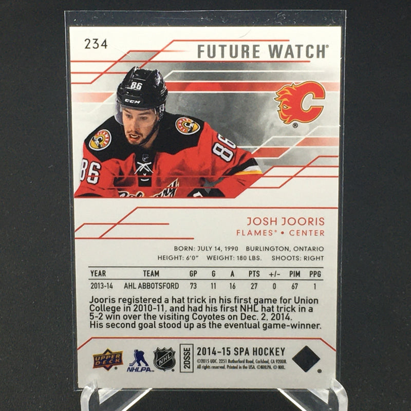 2014 UPPER DECK SP AUTHENTIC - FUTURE WATCH - J. JOORIS - #234 - #'D/999 - RC