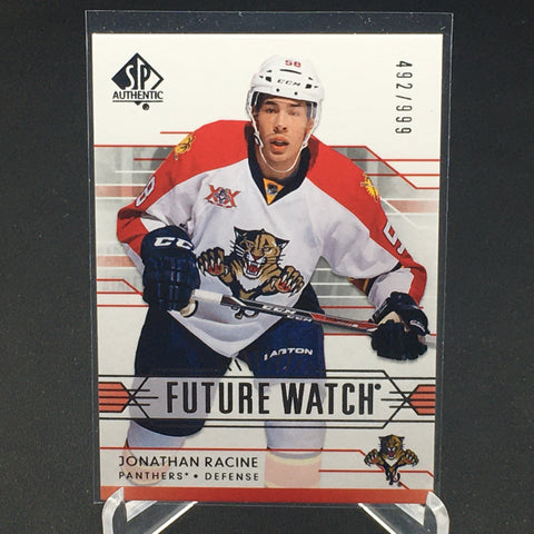 2014 UPPER DECK SP AUTHENTIC - FUTURE WATCH - J. RACINE - #227 - #'D/999 - RC